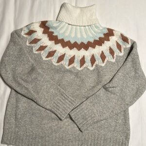 J. Crew fair isle sweater - size large